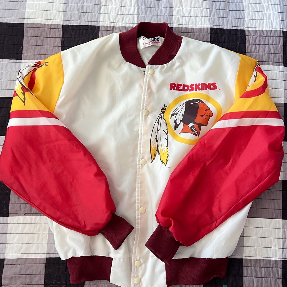 Chalk-line Redskins jacket mens size L